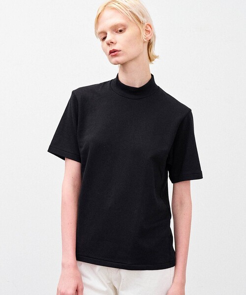 ANATOMICA(アナトミカ)の「ANATOMICA | モックネック Tシャツ WOMEN(Tシャツ/カットソー・レディース・ホワイト/ブラック・XS)」の2枚目の写真