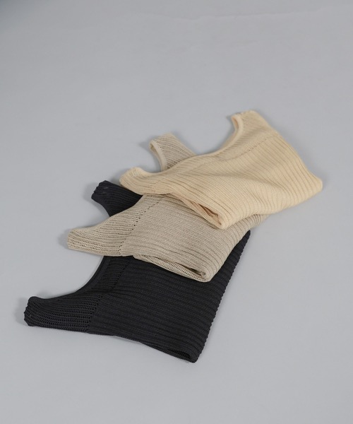 select MOCA Et（セレクトモカエト）の「【Et】Linen like Sheer Mesh Knit（ニット/セーター・レディース・ライトグレー/アイボリー/チャコール・FREE）」の13枚目の写真