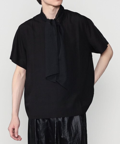 Bshop（ビショップ）の「eunoia | タイ付き Tシャツ MEN（シャツ/ブラウス・メンズ・ブラック・ONE）」の8枚目の写真