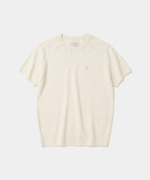 UNIFORM BRIDGE（ユニフォームブリッジ）の「boucle crewneck s/s knit(womens) cream（ニット/セーター）」