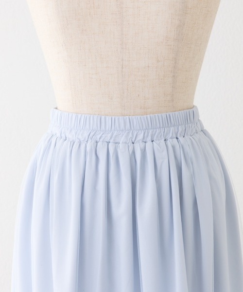 one after another NICE CLAUP(ワンアフターアナザーナイスクラップ)の「【Tulle Collection】チュールロングスカート(スカート・レディース・アイボリー/ブラック/サックスブルー・FREE)」の8枚目の写真