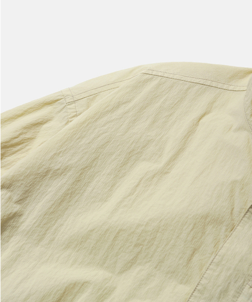 MOIF（モイフ）の「[SS26] BOYHOOD OVERSHIRT / BUTTER（ナイロンジャケット・メンズ・その他・1(S)/2(M)/3(L)）」の4枚目の写真