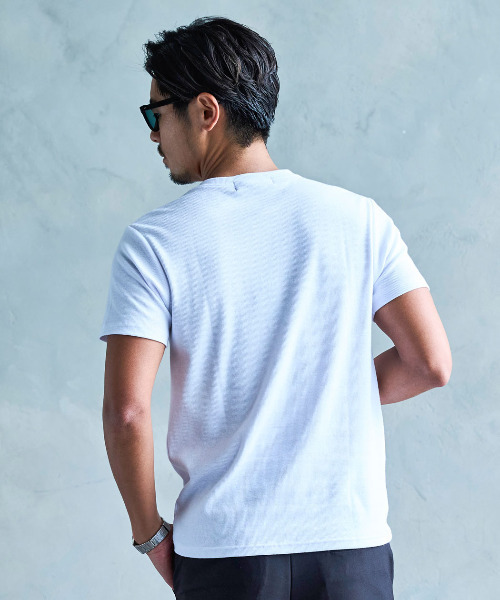 CavariA(キャバリア)の「『CavariA/キャバリア』スパンテレコ半袖Tシャツ(Tシャツ/カットソー・メンズ・グレー系2/ホワイト系1/ホワイト系2/ブラック系2/ブラック系1/グレー系1・M/L/XL)」の11枚目の写真