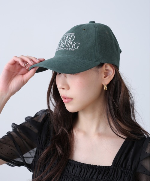 FREE'S MART（フリーズマート）の「◆ロゴ刺繍キャップ（キャップ・レディース・グリーン/ネイビー・ﾌﾘ-）」の2枚目の写真