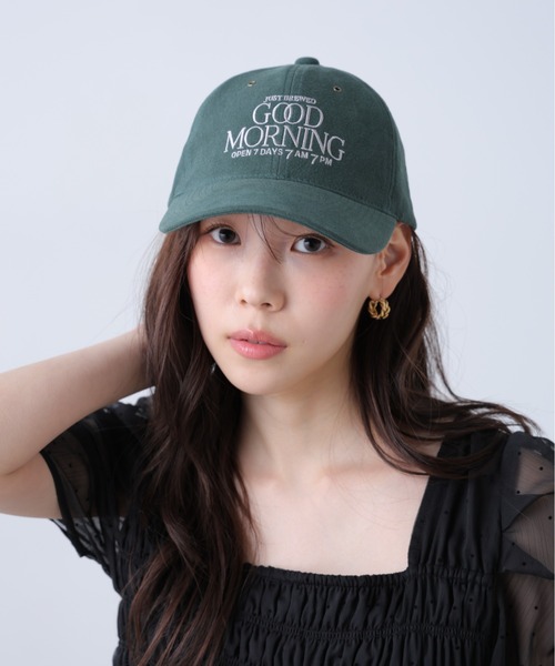 FREE'S MART（フリーズマート）の「◆ロゴ刺繍キャップ（キャップ・レディース・グリーン/ネイビー・ﾌﾘ-）」の9枚目の写真