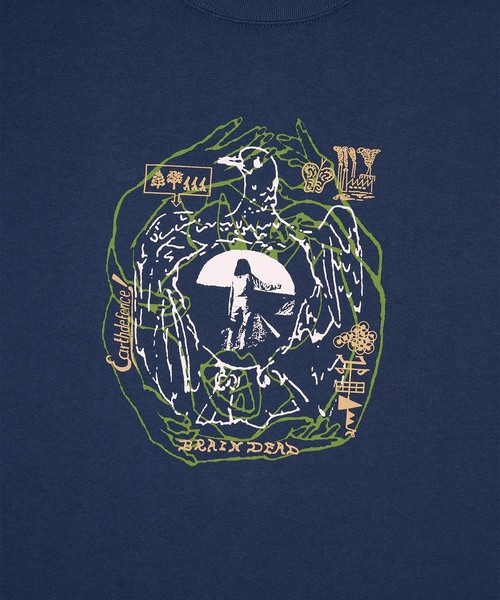 BRAIN DEAD（ブレインデット）の「BRAIN DEAD / ブレインデッド EARTH DEFENSE T-SHIRT（Tシャツ/カットソー・メンズ・チャコールグレー・LARGE/MEDIUM）」の5枚目の写真