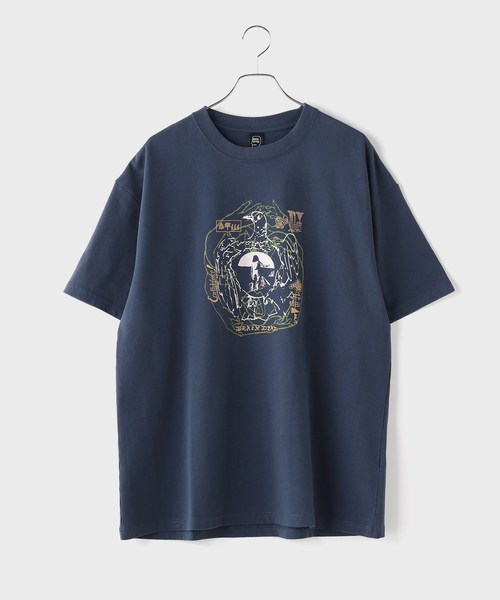 BRAIN DEAD（ブレインデット）の「BRAIN DEAD / ブレインデッド EARTH DEFENSE T-SHIRT（Tシャツ/カットソー・メンズ・チャコールグレー・LARGE/MEDIUM）」の4枚目の写真