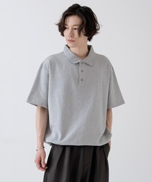 NULL（ヌル）の「【nl】裏毛 ライトスウェット 半袖ポロシャツ（ポロシャツ）」