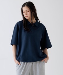 NULL（ヌル）の「【nl】裏毛 ライトスウェット 半袖ポロシャツ（ポロシャツ）」