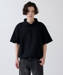NULL（ヌル）の「【nl】裏毛 ライトスウェット 半袖ポロシャツ（ポロシャツ）」