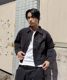 UNTITLED SEOUL（アンタイトル ソウル）の「アンタイトル ステリナイト サルファ ダイ カーペンター ジャケット フェイデッドブラック（デニムジャケット）」