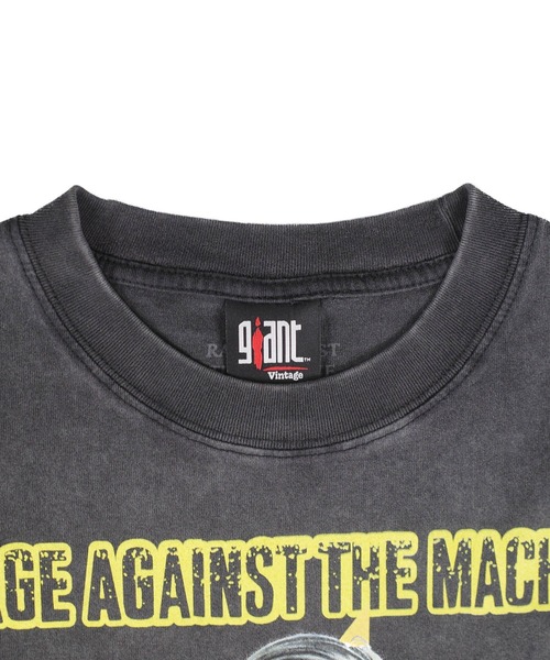 giant Vintage（ジャイアントヴィンテージ）の「【GIANT01】【Giant Vintage/ジャイアント ヴィンテージ】RAGE AGAINST THE MACHINE EVIL EMPIRE SCREEN PRINT OVERSIZED BOX SILHOUETTE T-SHIRTS（Tシャツ/カットソー・メンズ・ブラック系その他・LARGE/MEDIUM/X-LARGE/SMALL）」の8枚目の写真
