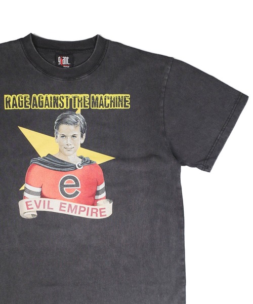giant Vintage（ジャイアントヴィンテージ）の「【GIANT01】【Giant Vintage/ジャイアント ヴィンテージ】RAGE AGAINST THE MACHINE EVIL EMPIRE SCREEN PRINT OVERSIZED BOX SILHOUETTE T-SHIRTS（Tシャツ/カットソー・メンズ・ブラック系その他・LARGE/MEDIUM/X-LARGE/SMALL）」の10枚目の写真