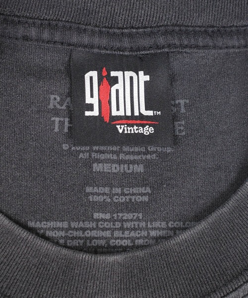 giant Vintage（ジャイアントヴィンテージ）の「【GIANT01】【Giant Vintage/ジャイアント ヴィンテージ】RAGE AGAINST THE MACHINE EVIL EMPIRE SCREEN PRINT OVERSIZED BOX SILHOUETTE T-SHIRTS（Tシャツ/カットソー・メンズ・ブラック系その他・LARGE/MEDIUM/X-LARGE/SMALL）」の3枚目の写真