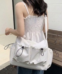 ドロストフロントポケット ショルダーバッグ