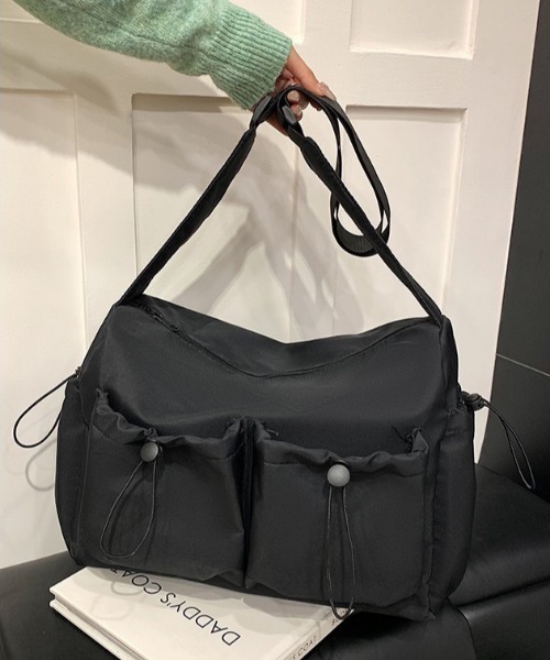 NANEA(ナネア)の「ドロストフロントポケット ショルダーバッグ(ショルダーバッグ・レディース・ホワイト/ブラック・フリー)」の21枚目の写真