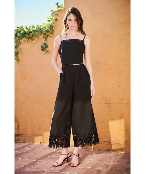 Estella.K(エステラケー)の「Emiliana Jumpsuit カットワークジャンプスーツ(サロペット/オーバーオール・レディース・ブラック/セージグリーン/ホワイト・FREE)」の21枚目の写真