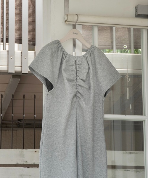 lawgy(ラウジー)の「rafu 2way shoulder allinone / ラフ2wayショルダーオールインワン(つなぎ/オールインワン・レディース・ヘザーグレー/ホワイト・MEDIUM/SMALL)」の20枚目の写真