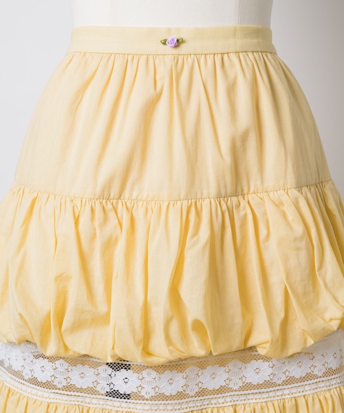 igi(イジ)の「CLOUD PUFF TIERED SKIRT / クラウドパフティアードスカート(スカート・レディース・ベージュ/ホワイト/チャコールグレー・FREE)」の20枚目の写真