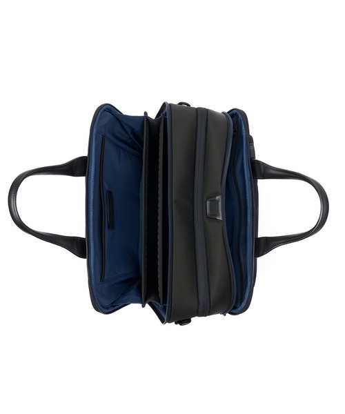 TUMI(トゥミ)の「TUMI ALPHA (アルファ) ミディアム・15インチ・エクスパンダブル・ブリーフケース(A4/PC15インチまで対応)(ビジネスバッグ・メンズ・ブラック×ブルー・FREE)」の4枚目の写真