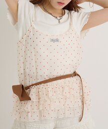 w closet | レースタグリブT(Tシャツ/カットソー)