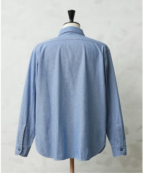 WAIPER.inc(ワイパーインク)の「WAIPER.inc 米軍 1950's U.S.NAVY シャンブレーシャツ MADE OF”KAIHARA FABRIC”(シャツ/ブラウス・メンズ・ライトブルー/ブルー・15 1/2/16 1/2/17)」の3枚目の写真