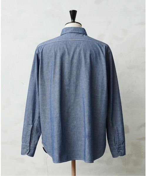 WAIPER.inc(ワイパーインク)の「WAIPER.inc 米軍 1950's U.S.NAVY シャンブレーシャツ MADE OF”KAIHARA FABRIC”(シャツ/ブラウス・メンズ・ライトブルー/ブルー・15 1/2/16 1/2/17)」の5枚目の写真