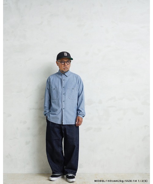 WAIPER.inc(ワイパーインク)の「WAIPER.inc 米軍 1950's U.S.NAVY シャンブレーシャツ MADE OF”KAIHARA FABRIC”(シャツ/ブラウス・メンズ・ライトブルー/ブルー・15 1/2/16 1/2/17)」の7枚目の写真