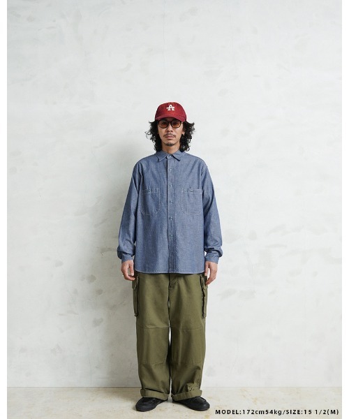 WAIPER.inc(ワイパーインク)の「WAIPER.inc 米軍 1950's U.S.NAVY シャンブレーシャツ MADE OF”KAIHARA FABRIC”(シャツ/ブラウス・メンズ・ライトブルー/ブルー・15 1/2/16 1/2/17)」の13枚目の写真