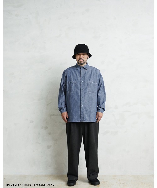 WAIPER.inc(ワイパーインク)の「WAIPER.inc 米軍 1950's U.S.NAVY シャンブレーシャツ MADE OF”KAIHARA FABRIC”(シャツ/ブラウス・メンズ・ライトブルー/ブルー・15 1/2/16 1/2/17)」の14枚目の写真