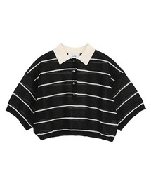CLANE | SPONGY SHEER POLO KNIT TOPS 10106-2273(ニット/セーター)