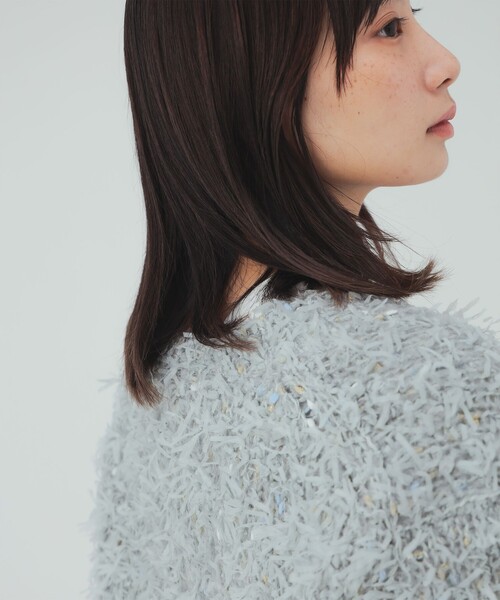 BEAMS HEART(ビームスハート)の「リボン ノットヤーン プルオーバー(ニット/セーター・レディース・ホワイト系その他5/イエロー/グレー・FREE)」の11枚目の写真