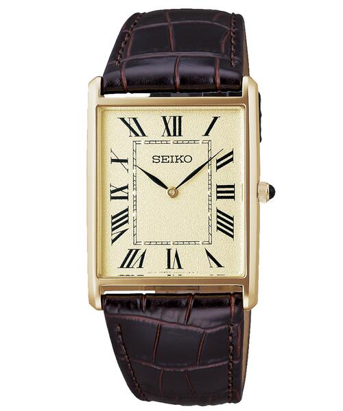 SEIKO(セイコー)の「SEIKO/セイコー コラボレーション スクエア D.ブラウン(アナログ腕時計・メンズ・ダークブラウン・FREE)」の4枚目の写真