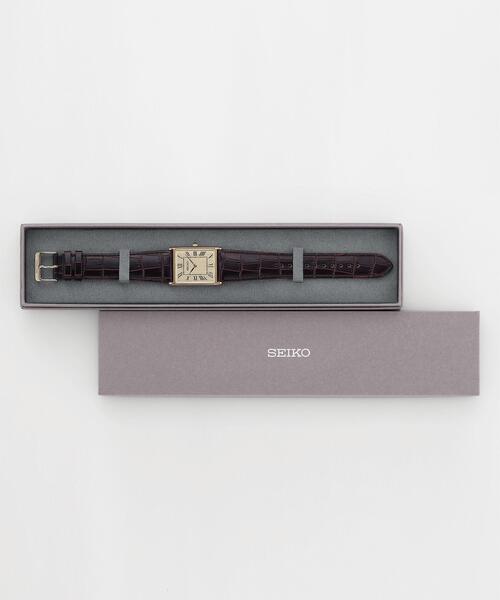 SEIKO(セイコー)の「SEIKO/セイコー コラボレーション スクエア D.ブラウン(アナログ腕時計・メンズ・ダークブラウン・FREE)」の6枚目の写真