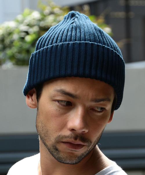 BEAUTY&YOUTH UNITED ARROWS（ビューティーアンドユースユナイテッドアローズ）の「BY コットン ソリッド リブ ワッチ◆（ニットキャップ/ビーニー・メンズ・ホワイト/ブラック/ネイビー・FREE）」の3枚目の写真