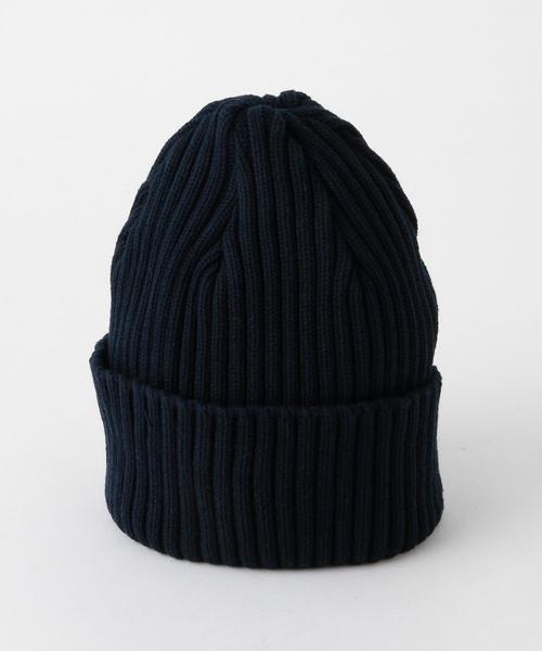 BEAUTY&YOUTH UNITED ARROWS（ビューティーアンドユースユナイテッドアローズ）の「BY コットン ソリッド リブ ワッチ◆（ニットキャップ/ビーニー・メンズ・ホワイト/ブラック/ネイビー・FREE）」の5枚目の写真