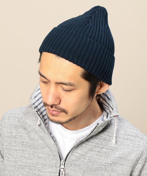 BEAUTY&YOUTH UNITED ARROWS（ビューティーアンドユースユナイテッドアローズ）の「BY コットン ソリッド リブ ワッチ◆（ニットキャップ/ビーニー・メンズ・ホワイト/ブラック/ネイビー・FREE）」の8枚目の写真