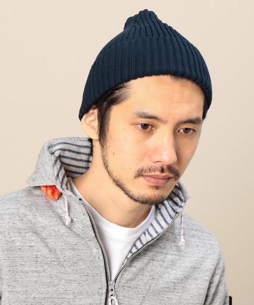 BEAUTY&YOUTH UNITED ARROWS（ビューティーアンドユースユナイテッドアローズ）の「BY コットン ソリッド リブ ワッチ◆（ニットキャップ/ビーニー・メンズ・ホワイト/ブラック/ネイビー・FREE）」の6枚目の写真