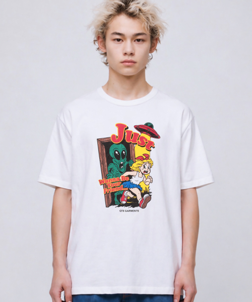 QT8 GARMENTS(キューティーエイトガーメント)の「LB Just Wanna Be Washed Tee (Ivory)(Tシャツ/カットソー・メンズ・その他・SMALL/MEDIUM/LARGE/X-LARGE)」の1枚目の写真