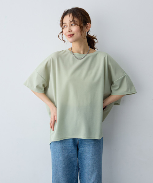anyfee(エニフィー)の「【anyfee/大きいサイズ】バックフリルTシャツトップス(Tシャツ/カットソー・レディース・ブラック/ライトグリーン・LL/3L/4L/5L)」の10枚目の写真