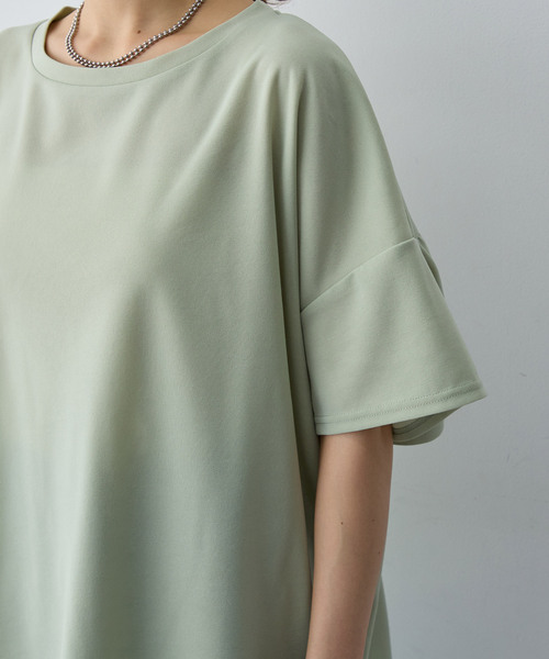 anyfee(エニフィー)の「【anyfee/大きいサイズ】バックフリルTシャツトップス(Tシャツ/カットソー・レディース・ブラック/ライトグリーン・LL/3L/4L/5L)」の15枚目の写真