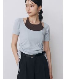 MURUA | ホルターネックシャーリングトップス　夏服(Tシャツ/カットソー)