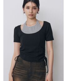 MURUA | ホルターネックシャーリングトップス 夏服(Tシャツ/カットソー)