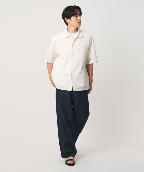 BEAUTY&YOUTH UNITED ARROWS(ビューティーアンドユースユナイテッドアローズ)の「ヨウリュウ キャンプカラー シャツ FORM型 吸水速乾 通気性(シャツ/ブラウス・メンズ・ネイビー/オフホワイト/オリーブ・M/XL/S/L)」の7枚目の写真