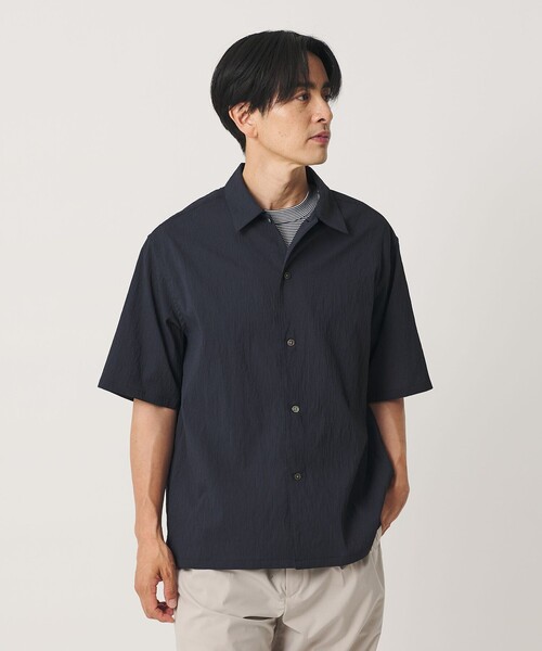 BEAUTY&YOUTH UNITED ARROWS(ビューティーアンドユースユナイテッドアローズ)の「ヨウリュウ キャンプカラー シャツ FORM型 吸水速乾 通気性(シャツ/ブラウス・メンズ・ネイビー/オフホワイト/オリーブ・M/XL/S/L)」の10枚目の写真