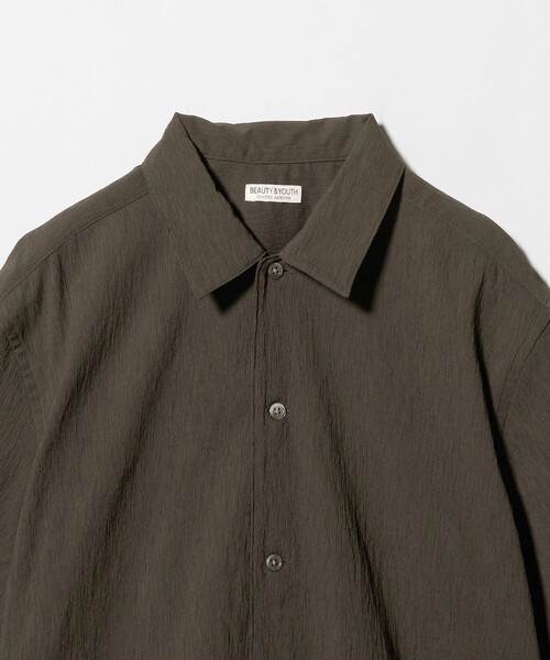 BEAUTY&YOUTH UNITED ARROWS(ビューティーアンドユースユナイテッドアローズ)の「ヨウリュウ キャンプカラー シャツ FORM型 吸水速乾 通気性(シャツ/ブラウス・メンズ・ネイビー/オフホワイト/オリーブ・M/XL/S/L)」の16枚目の写真