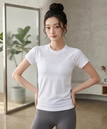 LESRIRE / 美シルエットドライフィットスポーツTシャツ L9324