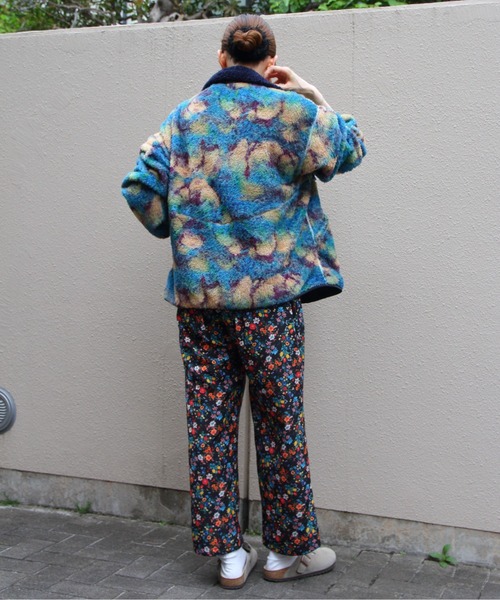 MEYAME(メヤメ)の「MEYAME/メヤメ プリント/ソリッド リバーシブルフリースジャケット PRINT/SOLID REVERSIBLE FLEECE JACKET MEY-2511(その他トップス・レディース・ブルー・FREE)」の16枚目の写真