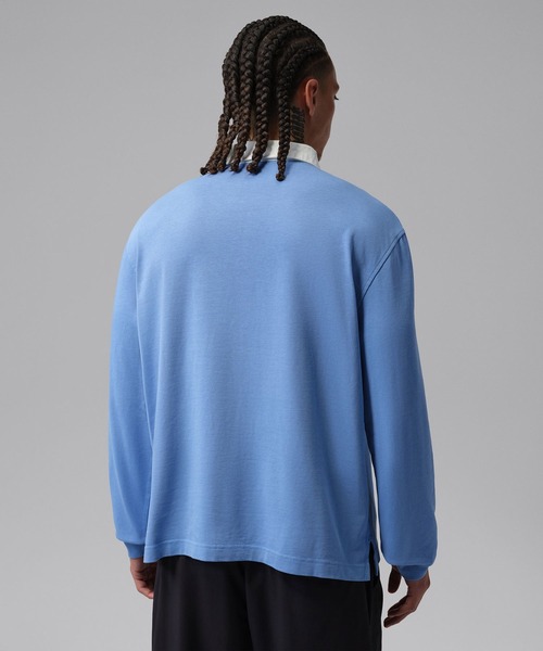 JORDAN BRAND(ジョーダンブランド)の「JORDAN BRAND M J FLT ESS RUGBY TOP / ジョーダン ブランド FLT ESS RUGBY L/S トップ/NIKE【SP】(Tシャツ/カットソー・メンズ・ブルー/ブラック・XL/L/M/S/XXL)」の15枚目の写真