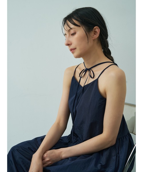 abahouse mavie(アバハウスマヴィ)の「【ベッキーコラボ】2WAYリボン キャミソールワンピース(ワンピース・レディース・ダークネイビー/ブラウン/グレー/カーキ・フリー)」の11枚目の写真